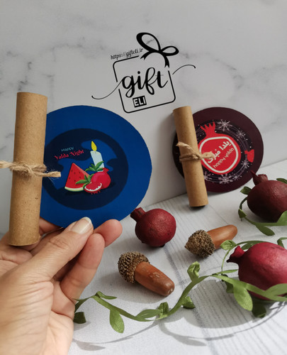 خرید گیفت چوبی یلدایی قطر 9 سانت با فال حافظ در فروشگاه اینترنتی گیفت الی