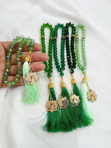 خرید تسبیح کریستالی 33 عددی سبز غدیر در فروشگاه اینترنتی گیفت الی