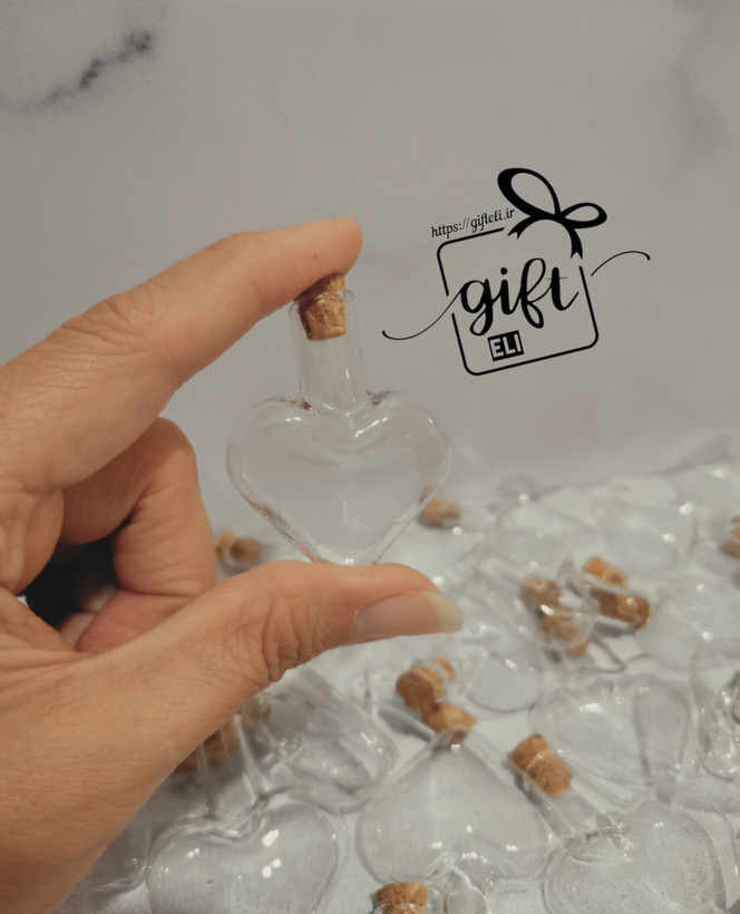 خرید ویال شیشه ای قلبی در فروشگاه اینترنتی گیفت الی
