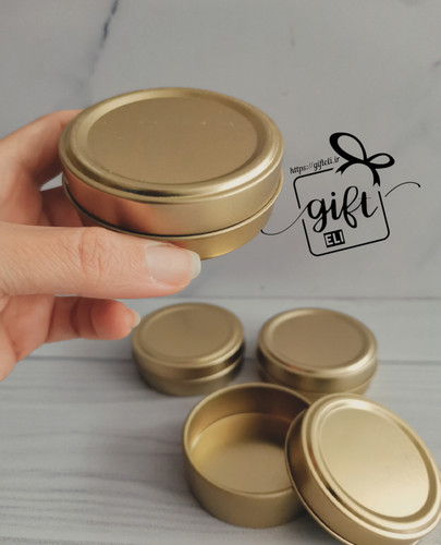 خرید قوطی فلزی طلایی در فروشگاه اینترنتی گیفت الی